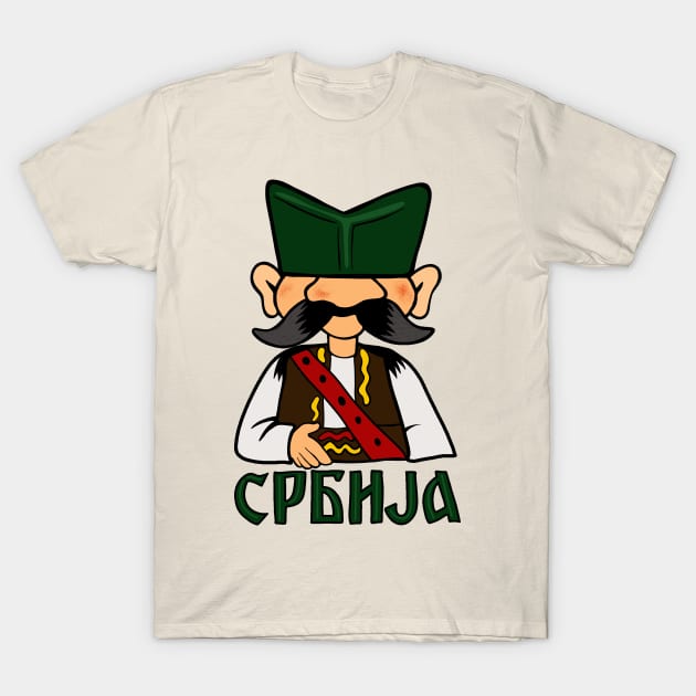 Serbian Peasant T-Shirt by valentinahramov